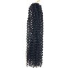 Twist crochet - vlnitý kanekalon - čierna 1B