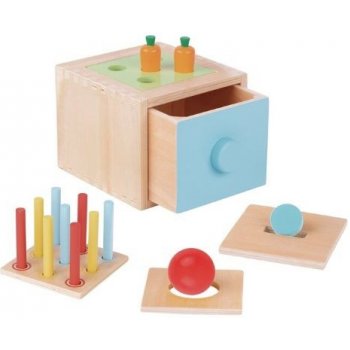 Montessori box Vkladačka 4v1