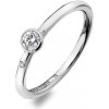 Hot Diamonds Luxusný strieborný prsteň s topazom a diamantom Willow DR206
