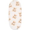 Bavlnené prestieradlo do kočíka New Baby Love Teddy Bear beige 35x75 cm