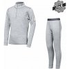 Sensor Merino Bold - Detský set tričká s dlhým rukávom + spodky Cool Grey 100