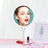 Bezdoteku LED kozmetické make-up zrkadlo Ypsilon okrúhle nabíjacie ružové