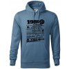 1986 v kocke - Mikina pánska Cape s kapucňou - L ( Denim )