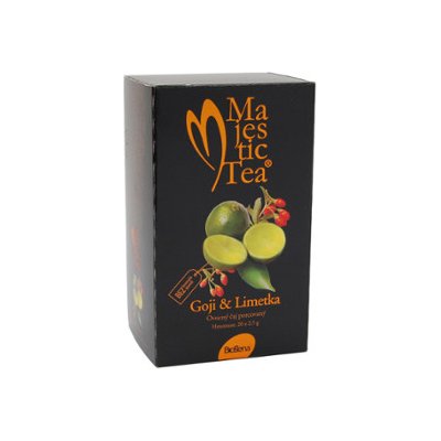 Biogena Majestic Tea Goji & Limetka 20x2,5g Ovocný čaj aromatizovaný, porcovaný.