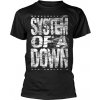 System of a Down Tričko Distressed Black L