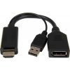 Gembird adaptér DisplayPort (M) na HDMI (F), 4K aktívny, kábel 0.1m, čierny