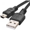 Emos SM7009BL USB 2.0 A/M - mini B/M, 2m, černý