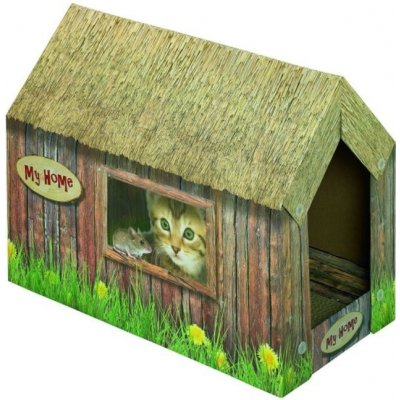 Nobby kartónový domček pre mačky 49x26x36cm