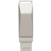 USB kľúč Dorian zo zliatiny zinku, sivá strieborná