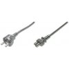 Digitus Digitus Napájecí kabel, CEE 7/7 (Typ-F) - C5 M / F, 0,75 m, H05VV-F3G 0,75qmm, bl