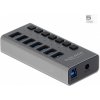 Delock Externý SuperSpeed USB Hub so 7 portami + vypínač
