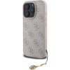 Guess 4G Charm Zadný Kryt pre iPhone 16 Pro Tone on Tone Pink