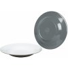 Sada tanierov Bo-Camp Deep plate Two tone - 4ks Farba: sivá