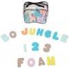 Bo Jungle Penové hračky do vane ČÍSLICE a PÍSMENÁ 36 ks