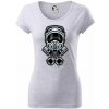 Cross rider piesty helma - Dámske tričko Pure - M ( Svetlosivý melír )
