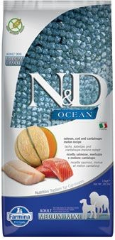 N&D OCEAN Dog Adult M L Salmon & Cod & Melon 2 12 kg
