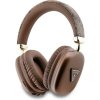 Guess PU Leather 4G Triangle Logo Bluetooth Stereo Headphone hnedé