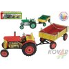 KOVAP Traktor Zetor retro model 1:25 plechový k natažení na klíček Kov 0395