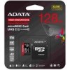 ADATA MicroSDXC karta 128GB High Endurance UHS-I C10 V30 A2 (R:100/W:85 MB/s) + SD adaptér AUSDX128GUI3V30SHA2-RA1