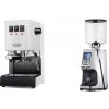 Gaggia New Classic E24, white + Eureka Atom Specialty 75, chrome