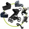 Akčný set Thule Urban Glide 4-wheel Black + vanička + pláštenka Emitex + madlo + pláštenka na vaničku Emitex + moskytiéra Zopa na vaničku a športiak