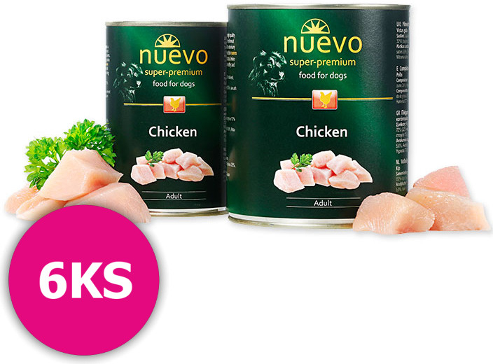 Nuevo Dog Adult Chicken 6 x 800 g