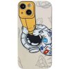 AppleKing kryt z mäkkého plastu astronaut vo vesmíre pre iPhone 11 Pro - béžový - možnosť vrátiť tovar ZADARMO do 30tich dní