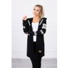 Dámsky kardigán s nápismi MI033 čierny