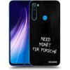 Picasee silikónový prehľadný obal pre Xiaomi Redmi Note 8 - Black Fuel