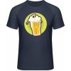 Mymate Predĺžené Tričko MY111 - Dizajn - Smrtka v pivnom pohári - Navy / Heather Navy - XXL - Pánske