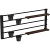 Luminex Nástenná polica s kvetináčmi a LED osvetlením SHELF 50x118 cm čierna/hnedá LU0321 + záruka 3 roky zadarmo