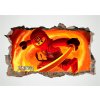 Prehozynapostel Nálepka na stenu červený ninja go 120 x 74 cm DON11154337814-ALL, 120x74cm