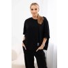 Fashionweek talianska pohodlná tepláková súprava K6727 čierna