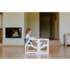 Weco Multifunkčná učiaca veža Montessori 3v1 so šmykľavkou biela