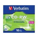 Verbatim CD-RW 700MB 12x, 10ks