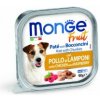 MONGE FRUIT Dog Kurča s malinou 100g/32ks