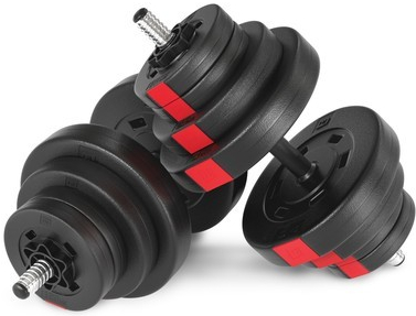 Hop-Sport Jednoručný nakládací činkový set PRO 2x20kg