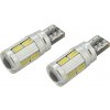 Žiarovka 10 SMD LED 3chips 12V T10 CAN-BUS ready biela 2ks