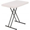 Lifetime LM28240 plastový skladací stôl, biely 49 x 76 x 53 cm