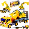Majlo Toys Nákladné auto s bagrom svetlami a zvukom pre deti City Builder 1:16