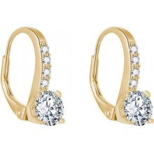 Olivie strieborné náušnice GOLD 5143