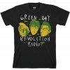 Green Day Tričko Scribble Mask Unisex Black 2XL
