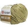 YarnArt - kvalitné a jemné YarnArt Baby Cotton Zeleno hnedá 434