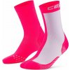 CEP Core Run Edition Half&Half Socks Mid Cut vysoké ponožky dámské Barva: pink/lilac, Velikost: II