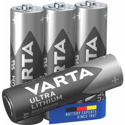 Jednorazová batéria VARTA lítiová batéria Ultra Lithium AA 4ks (6106301404)