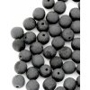 CZ Korálik krčený gulička 6mm čierna 23980/MAT (40ks)