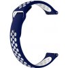 BStrap Silicone Sport remienok na Huawei Watch GT2 42mm, blue/white (SXI001C0507)