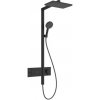 Hansgrohe Raindance Alive Q - Sprchový set s termostatom, 21x34 cm, 3 prúdy, matná čierna - 24580670