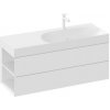 Skrinka pod umývadlo bez umývadla Ravak Lite 120x43x45 cm biela X000001879