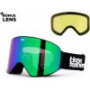 Snowboardové okuliare Horsefeathers Edmond black | mirror green 25/26 - Odosielame do 24 hodín